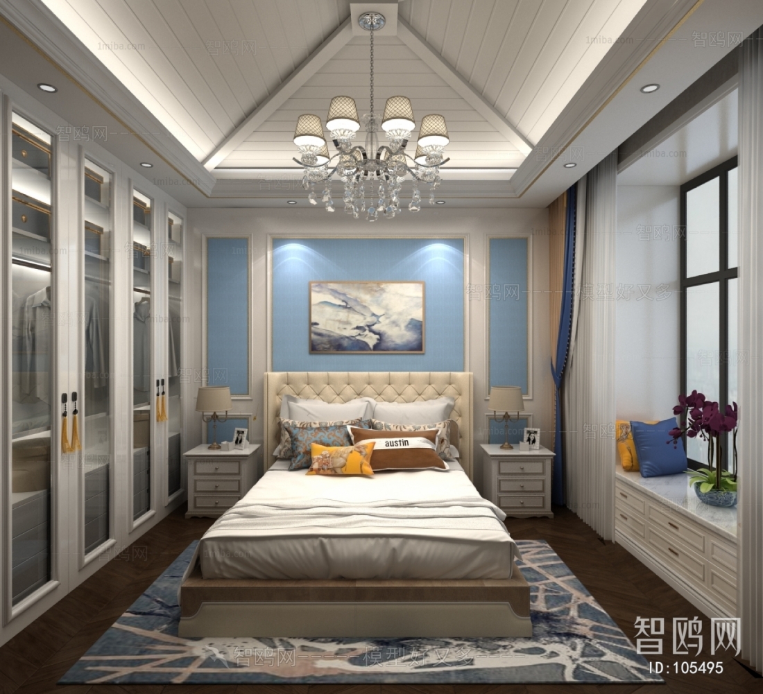 Simple European Style Bedroom