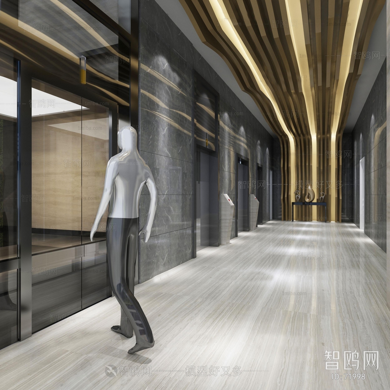 Modern Corridor/elevator Hall