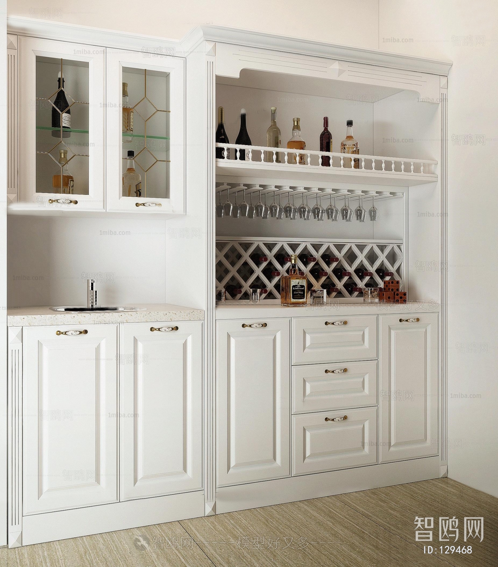 European Style Wine Cabinet