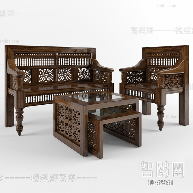 Chinese Style Sofa Combination