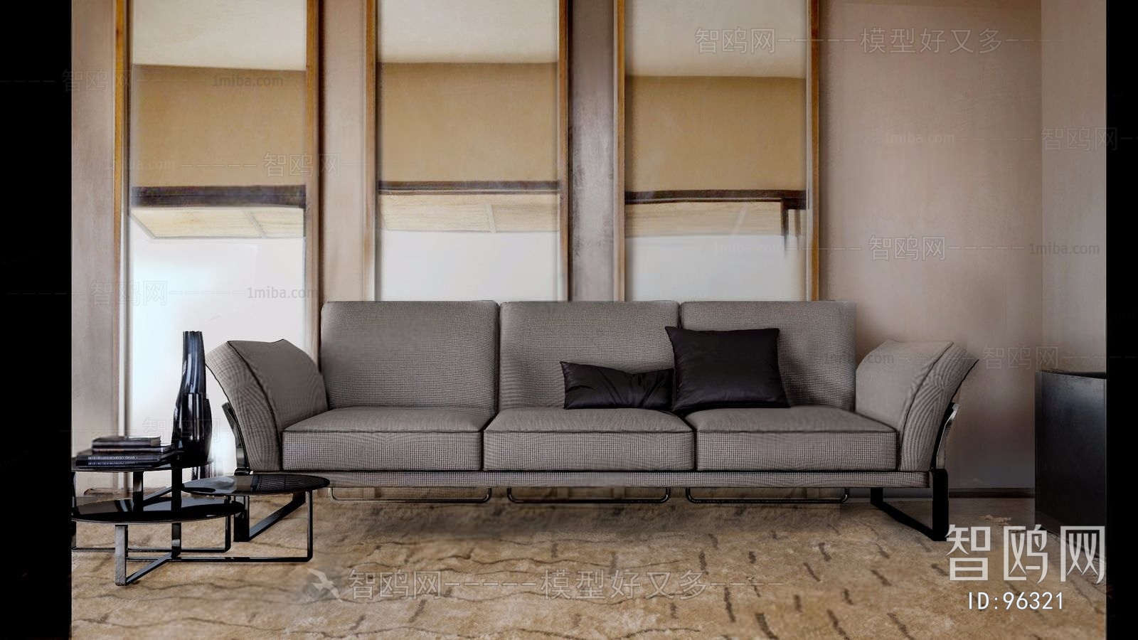 Modern Three-seat Sofa