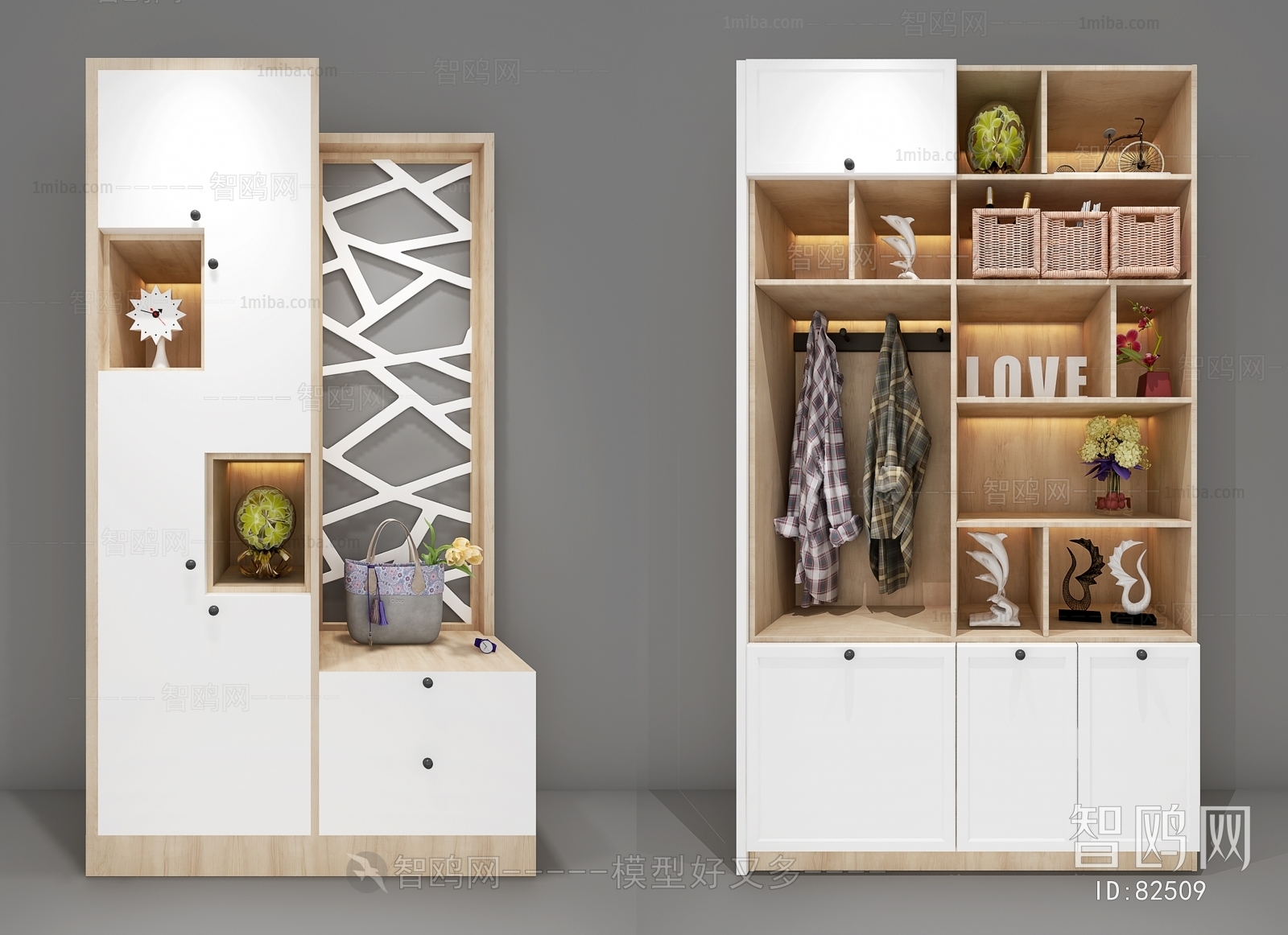 Modern Nordic Style Shoe Cabinet