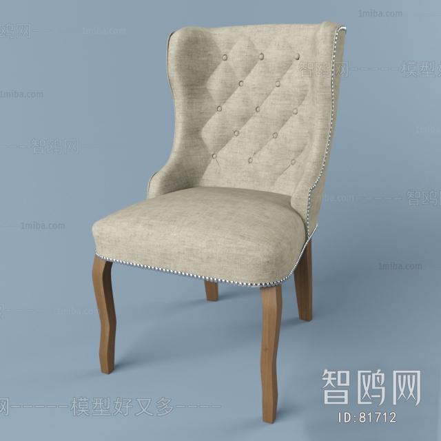 Simple European Style Single Chair