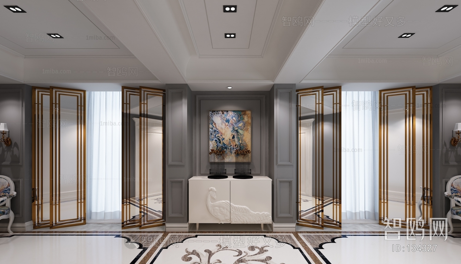 New Classical Style Hallway