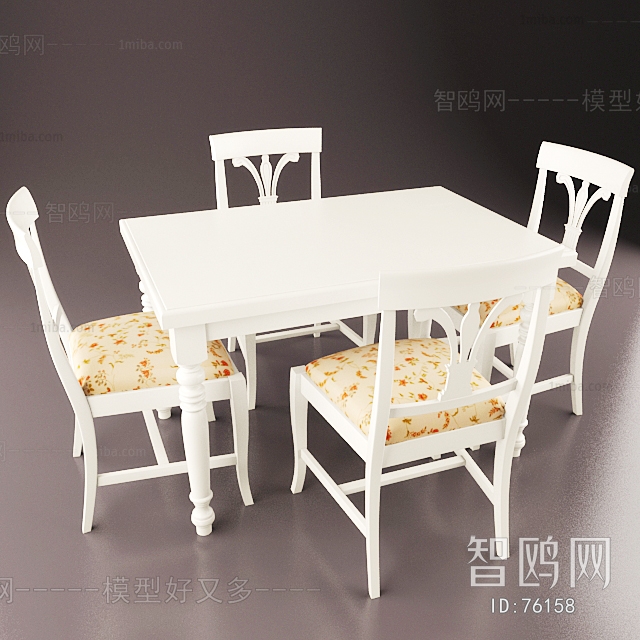 European Style Dining Table And Chairs