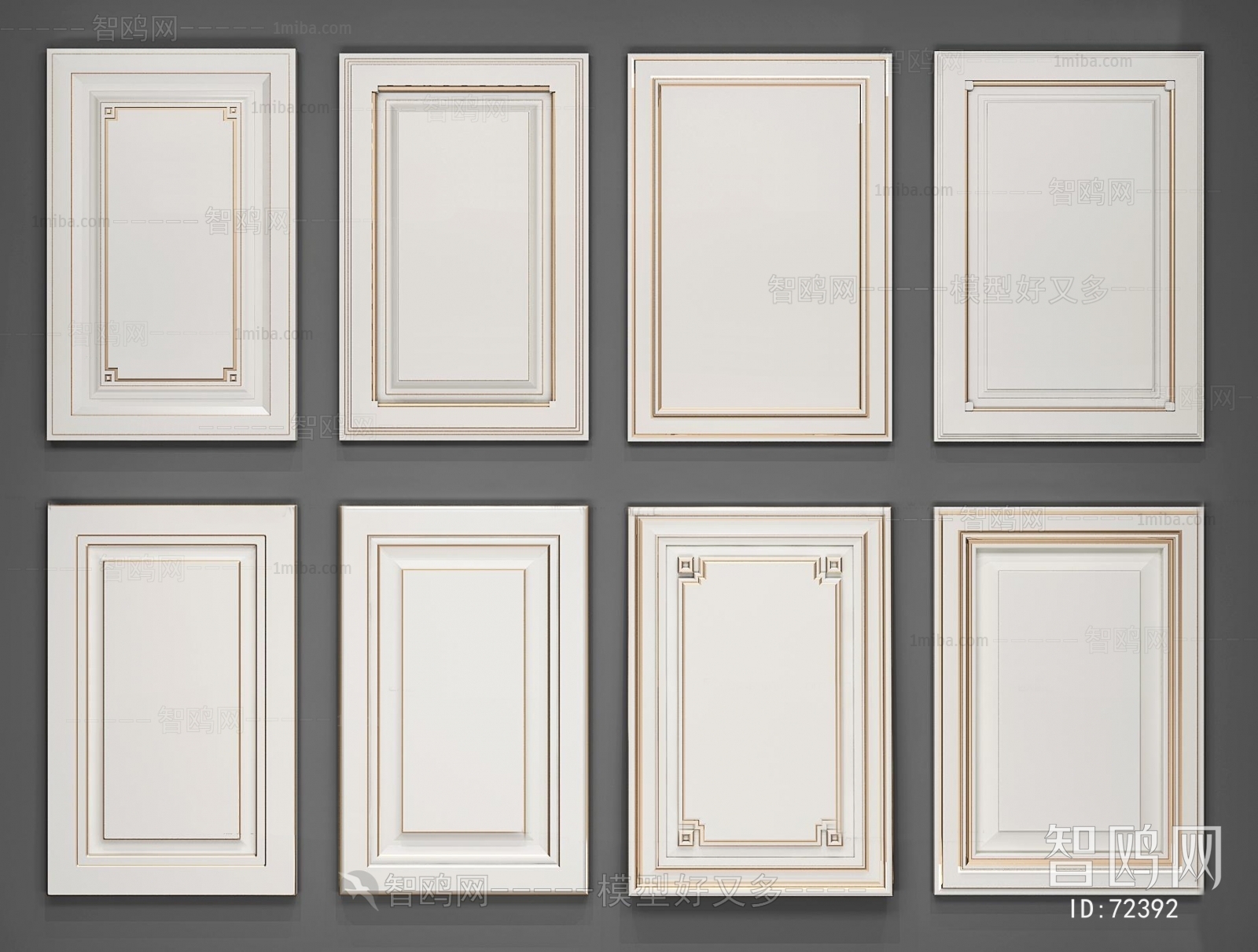 New Chinese Style Simple European Style Door Panel