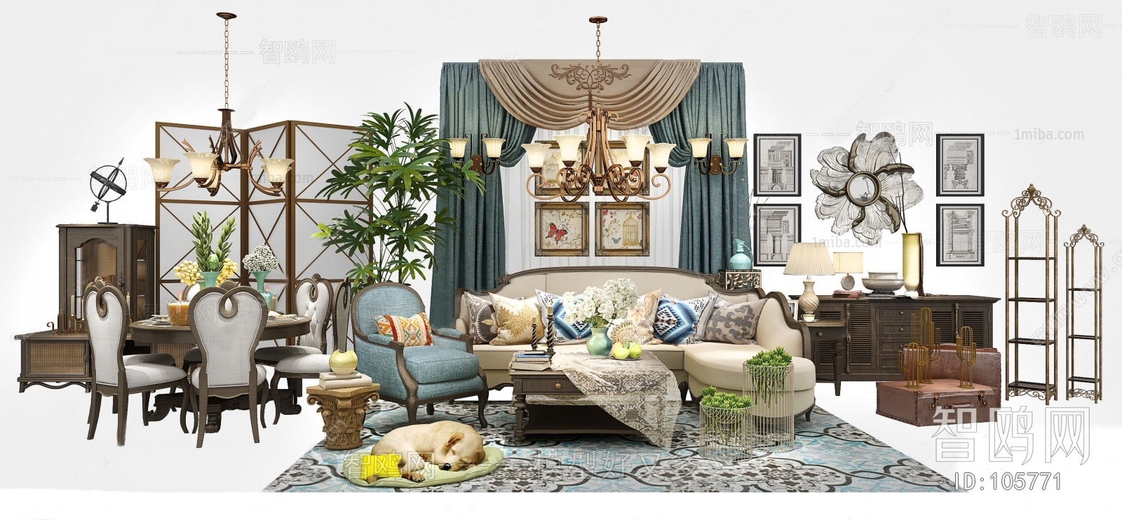 American Style Sofa Combination