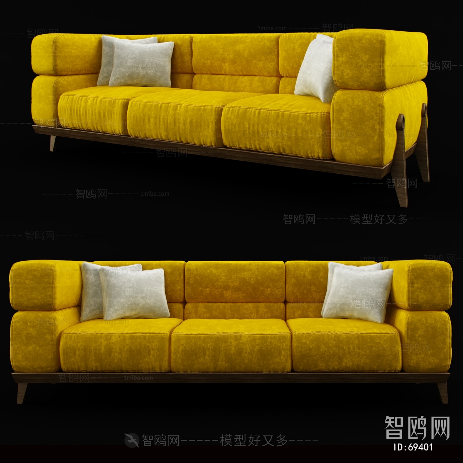 Modern Three-seat Sofa