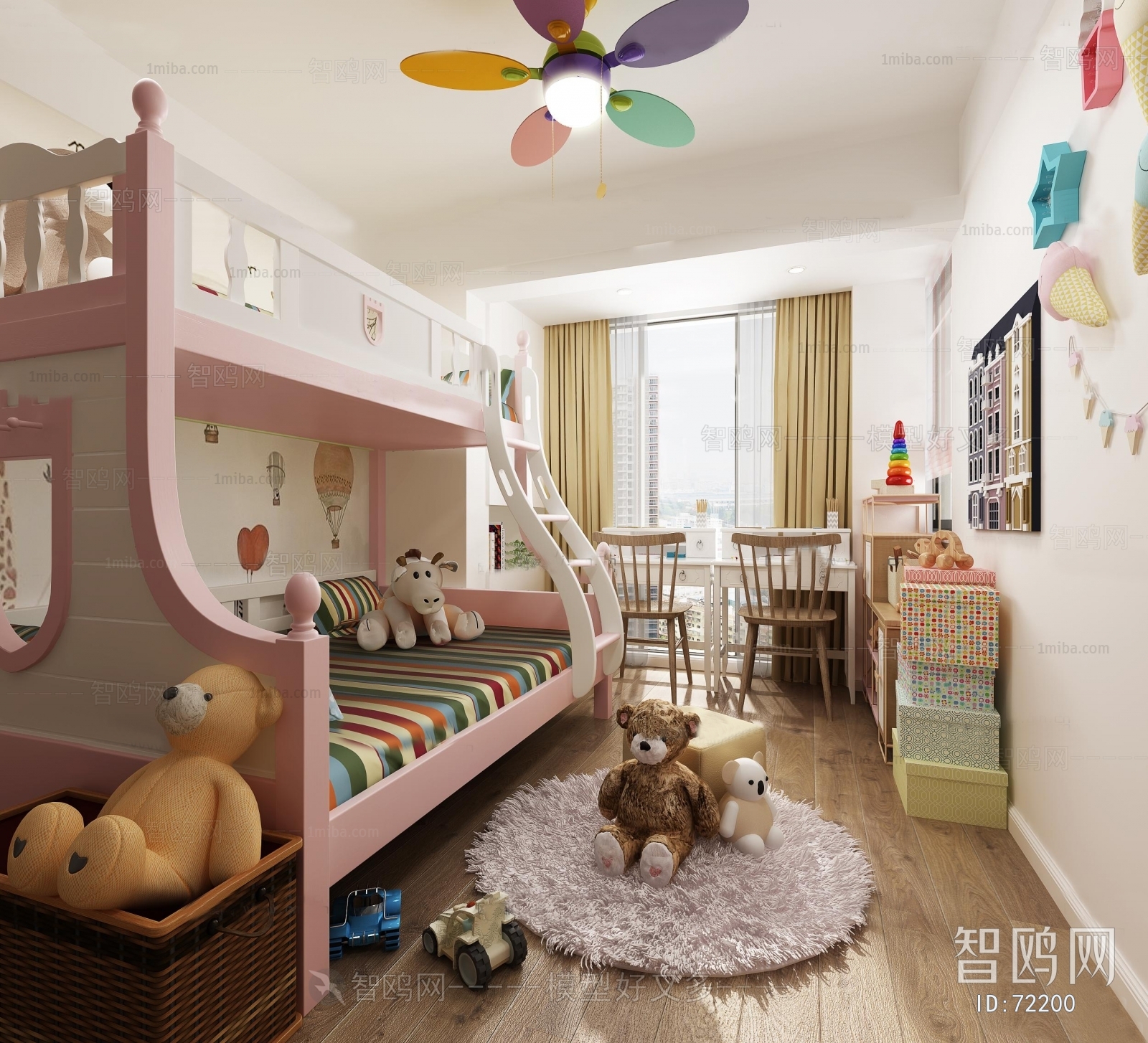 Simple European Style Children's Room