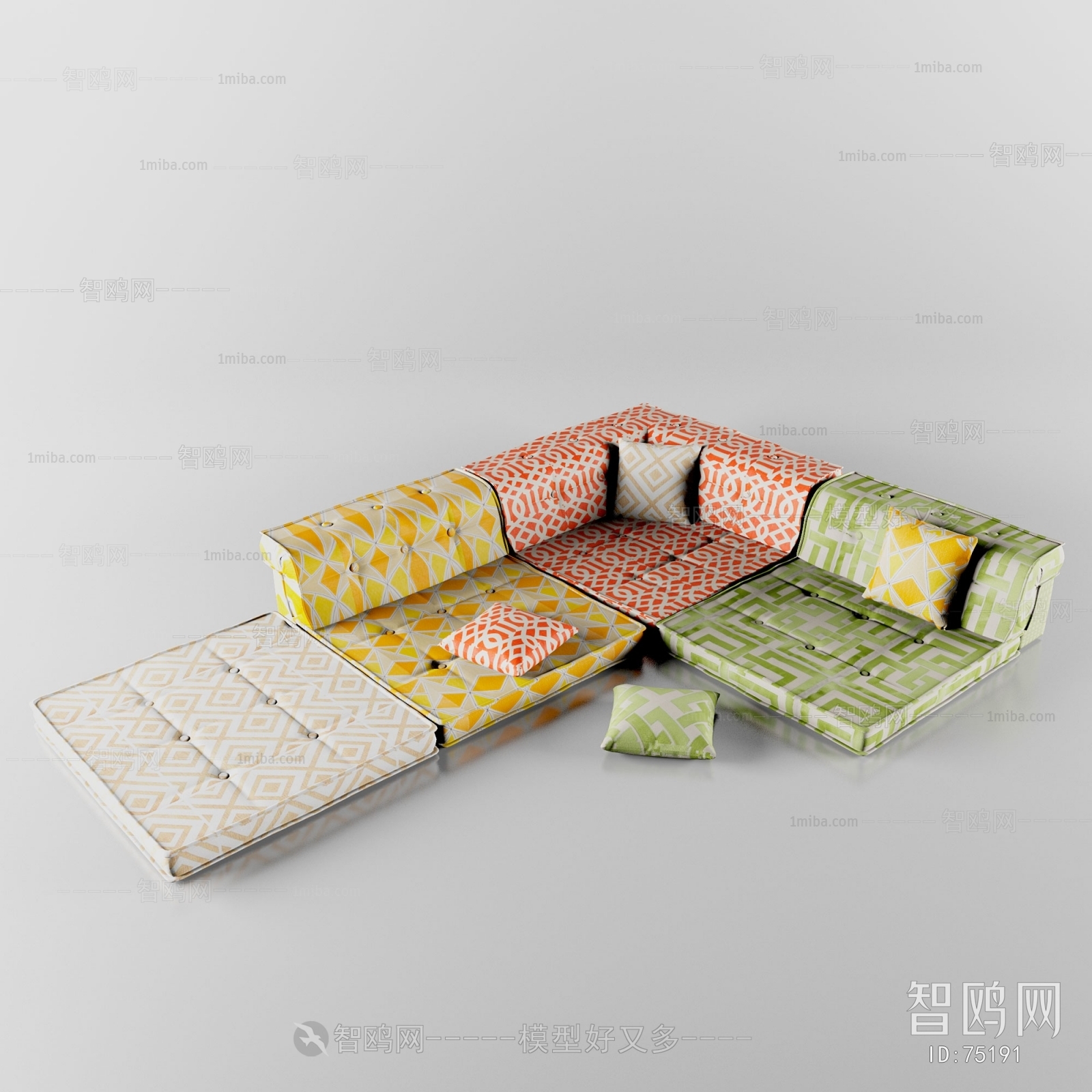 Modern Multi Person Sofa