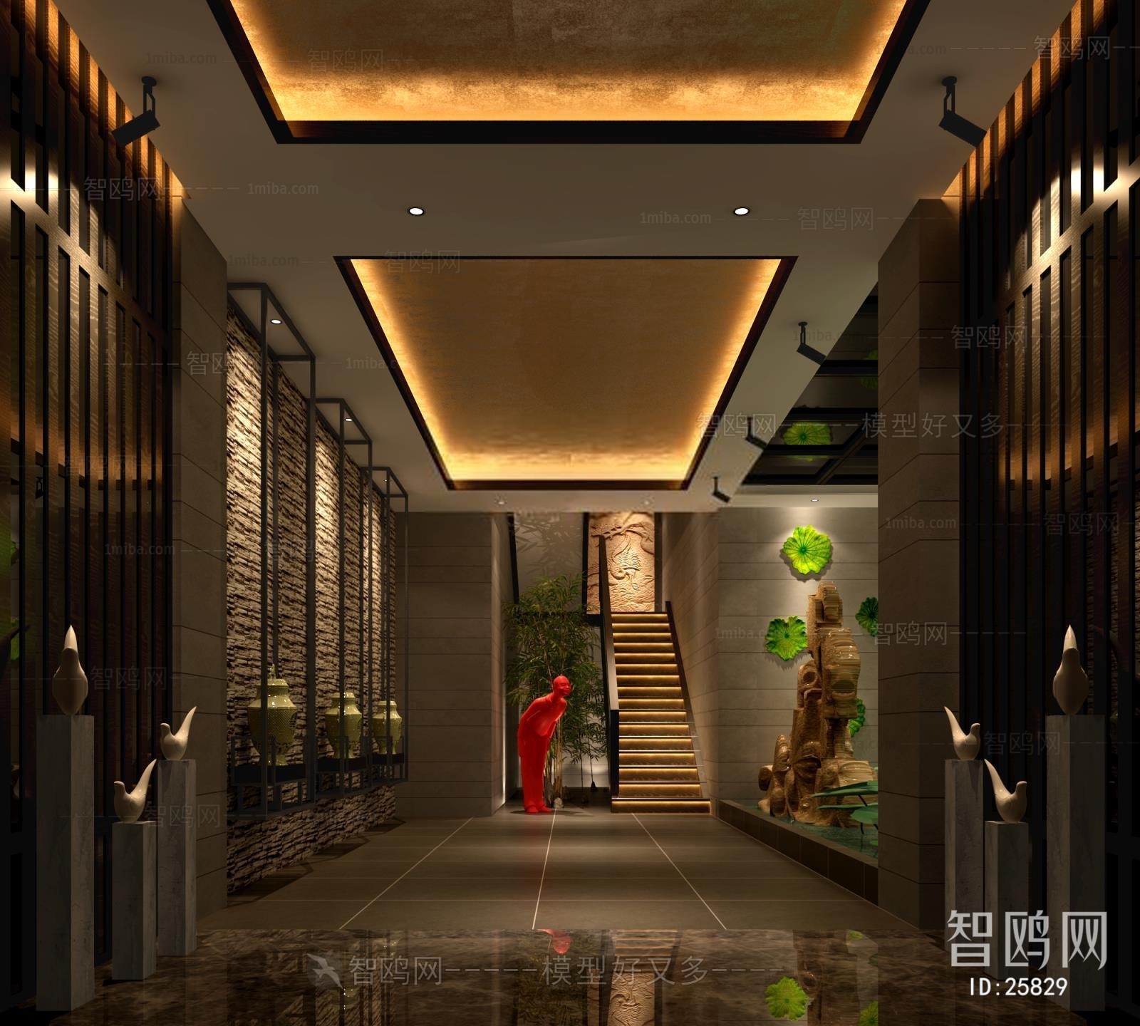 New Chinese Style Lobby Hall