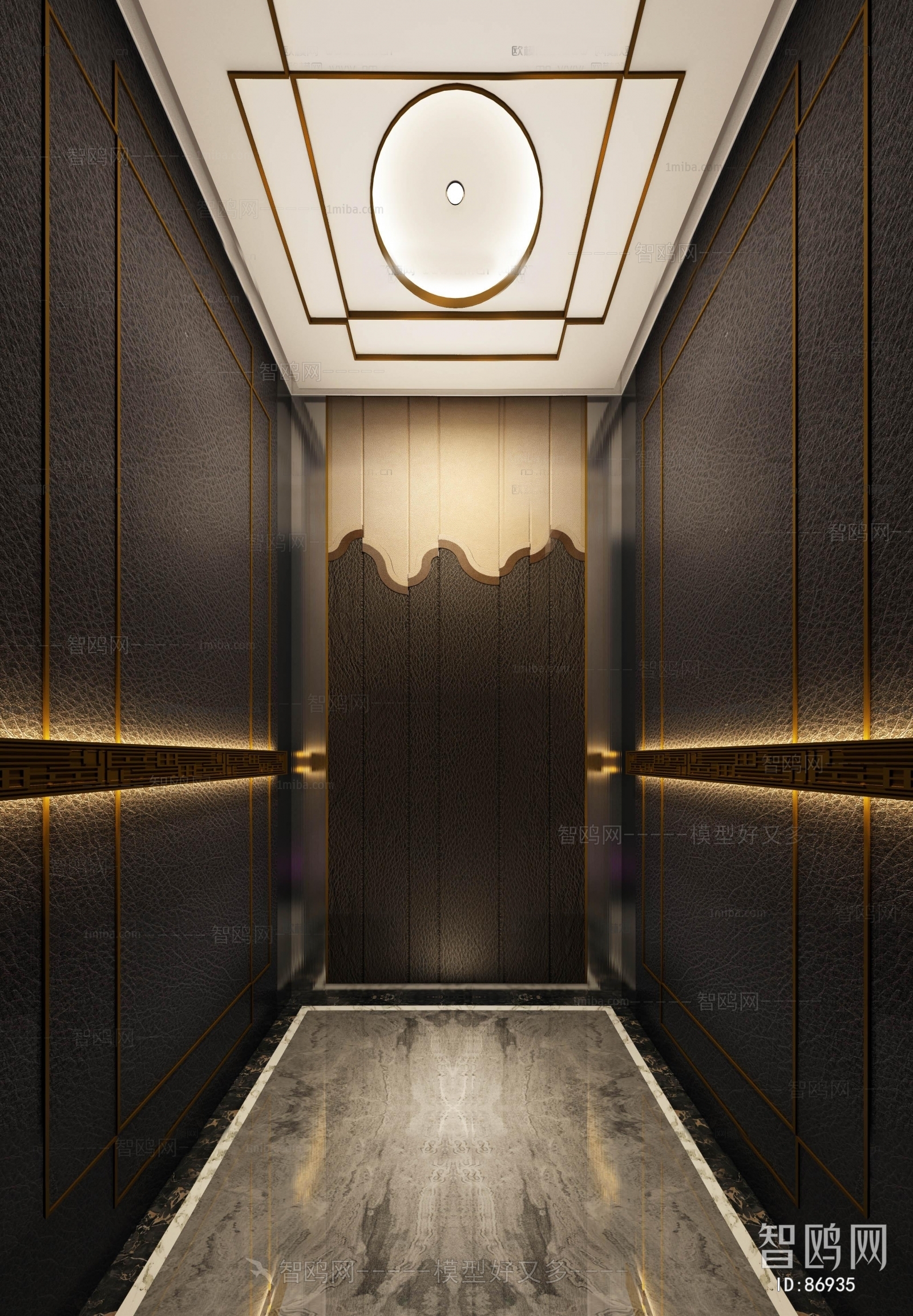 Modern Office Elevator Hall