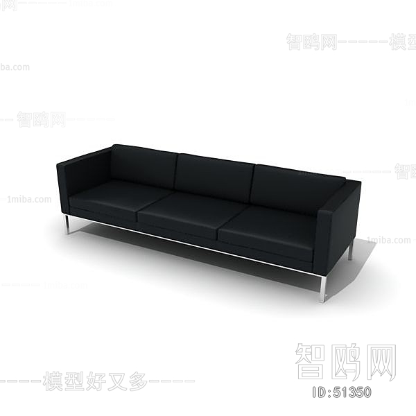 现代三人沙发
