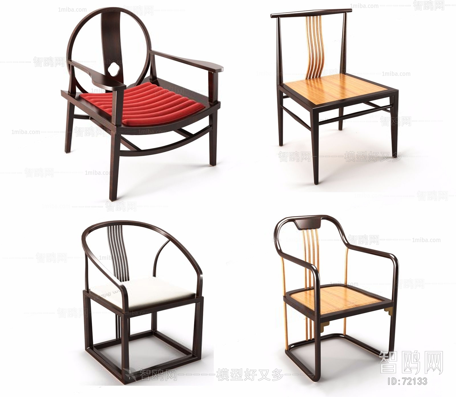 New Chinese Style Single Chair