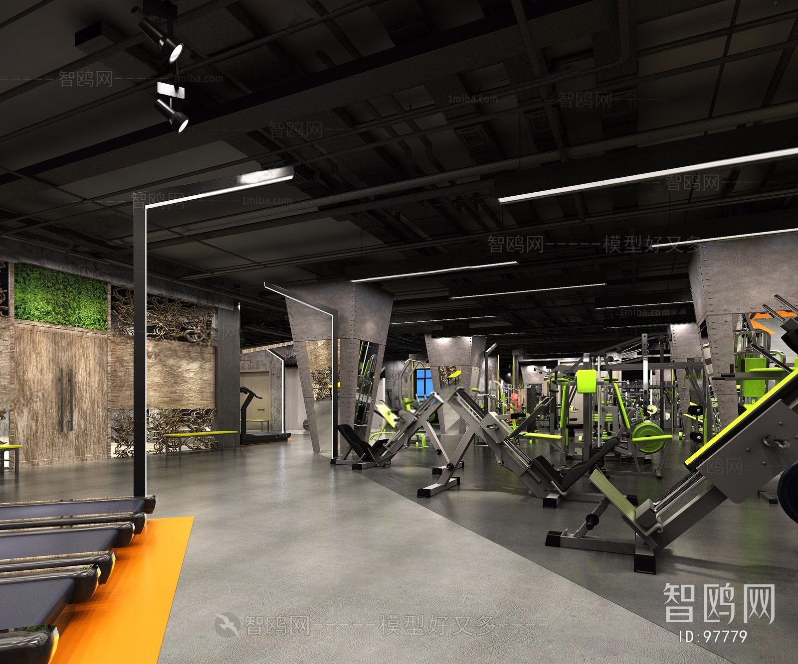 Industrial Style Gym