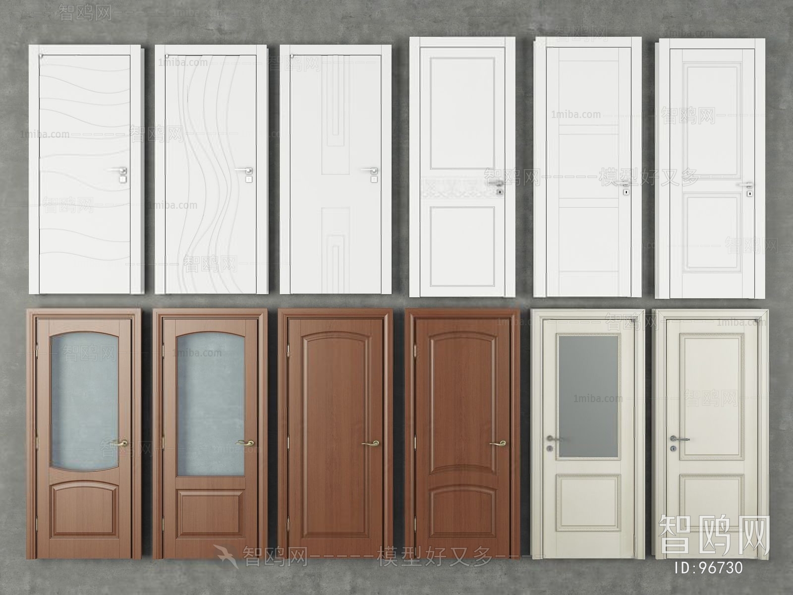 Modern Simple European Style Solid Wood Door