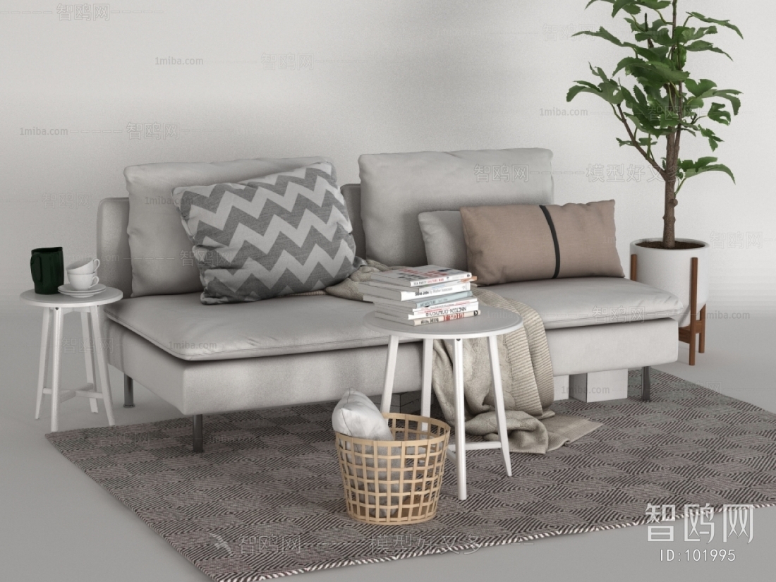 Modern Nordic Style A Sofa For Two