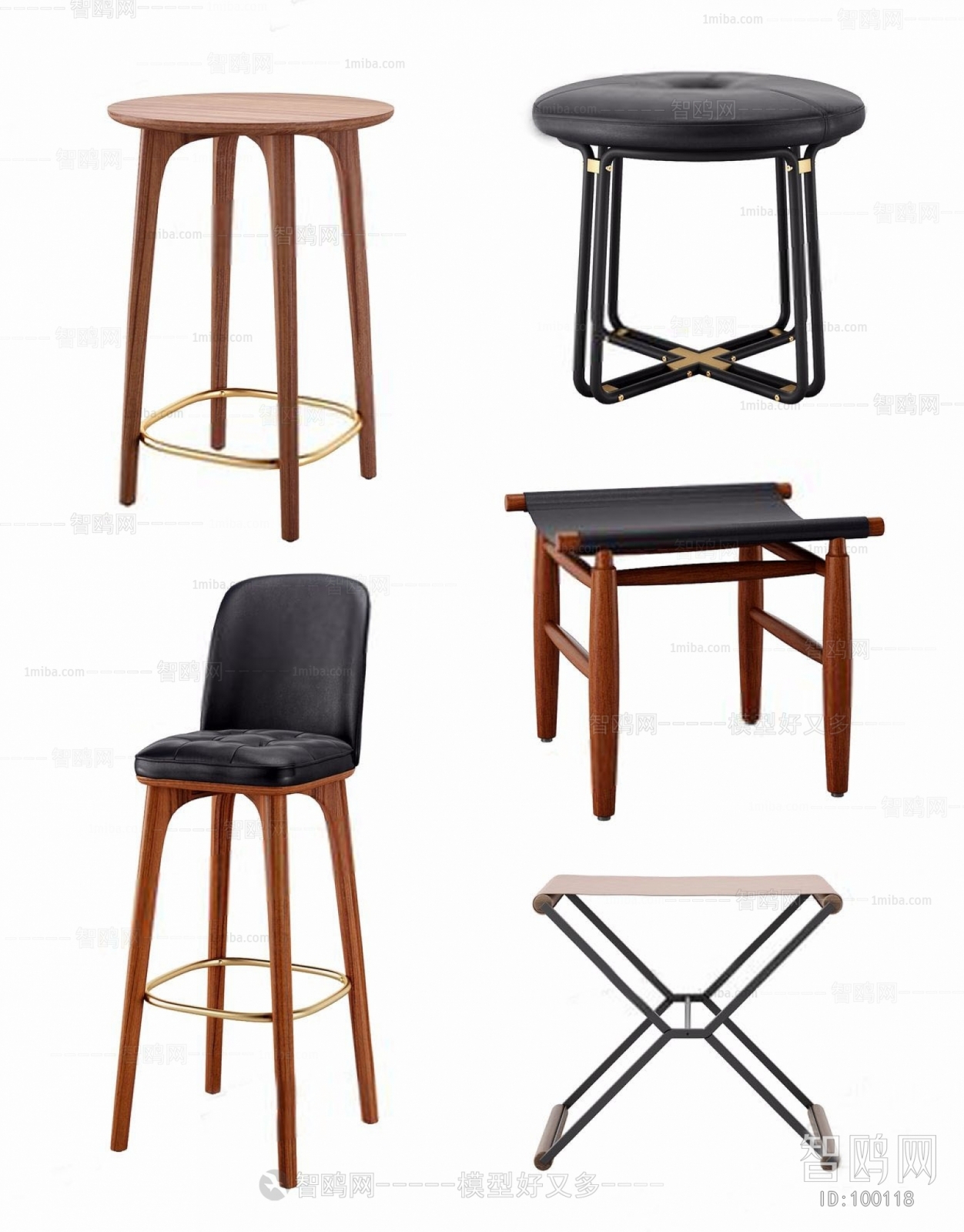 Nordic Style Bar Chair