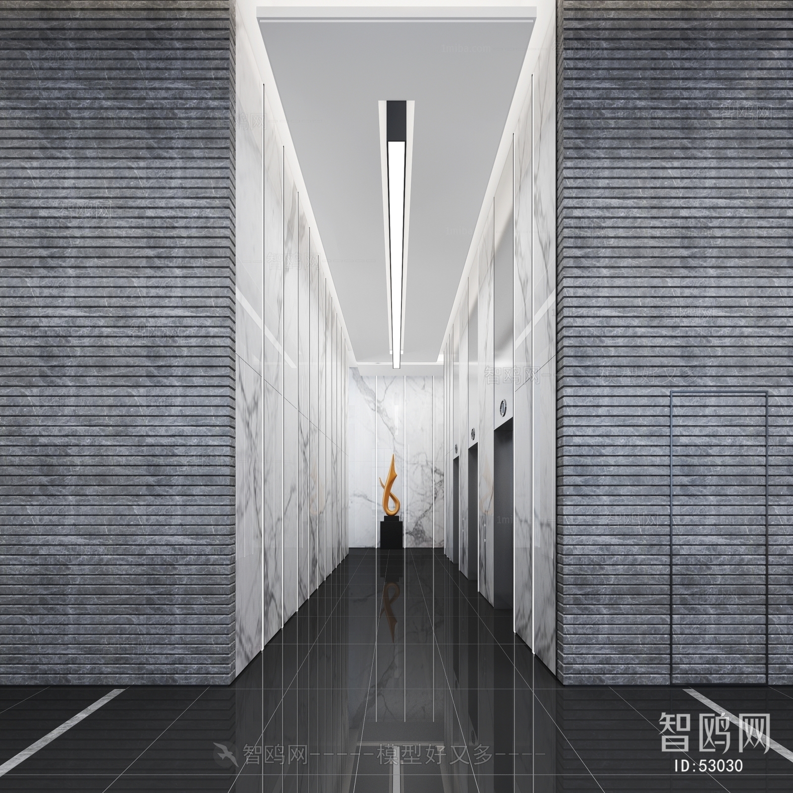 Modern Corridor/elevator Hall