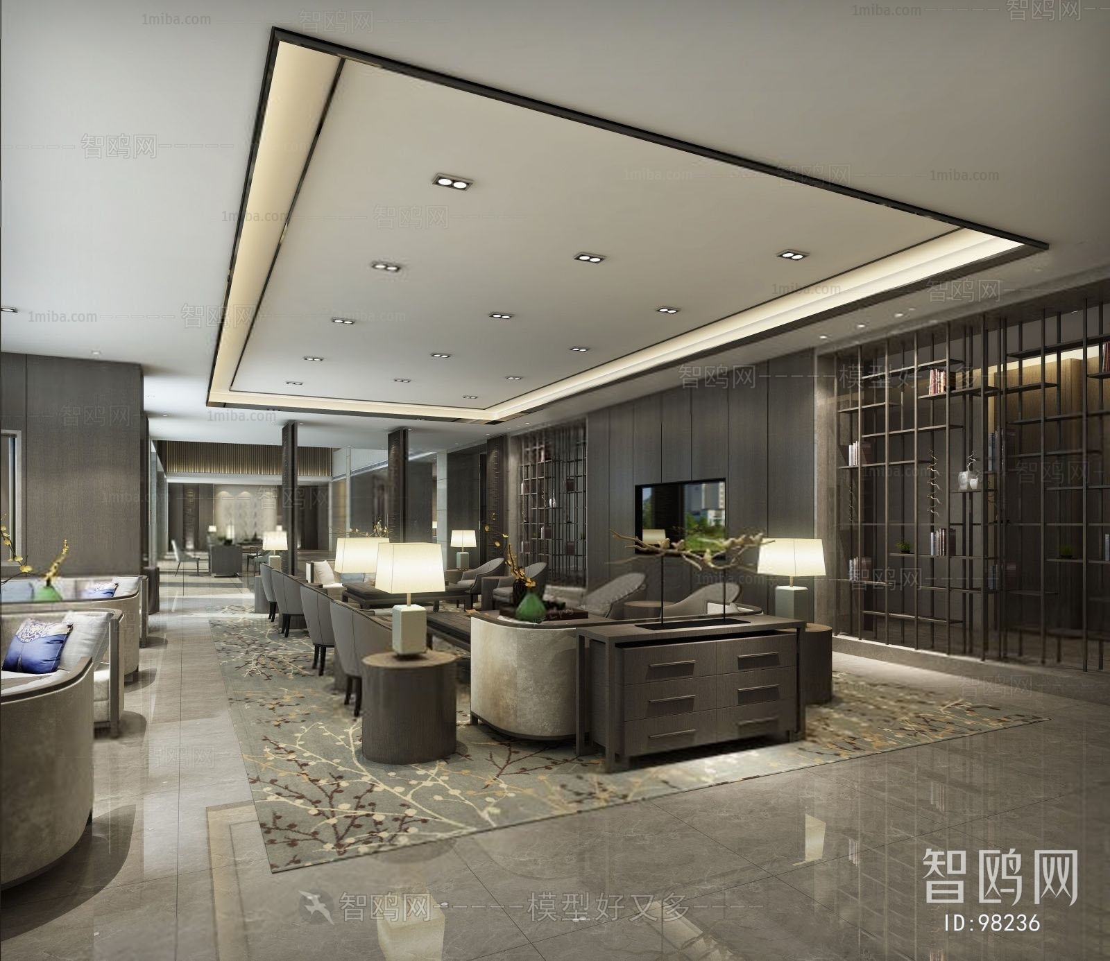 New Chinese Style Lobby Hall