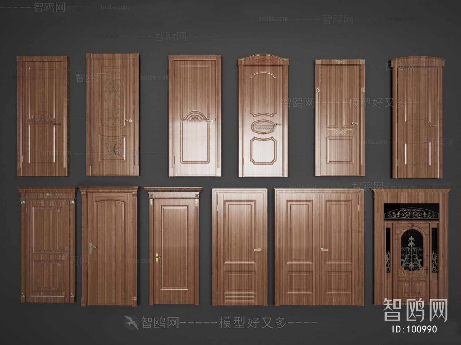 European Style Solid Wood Door