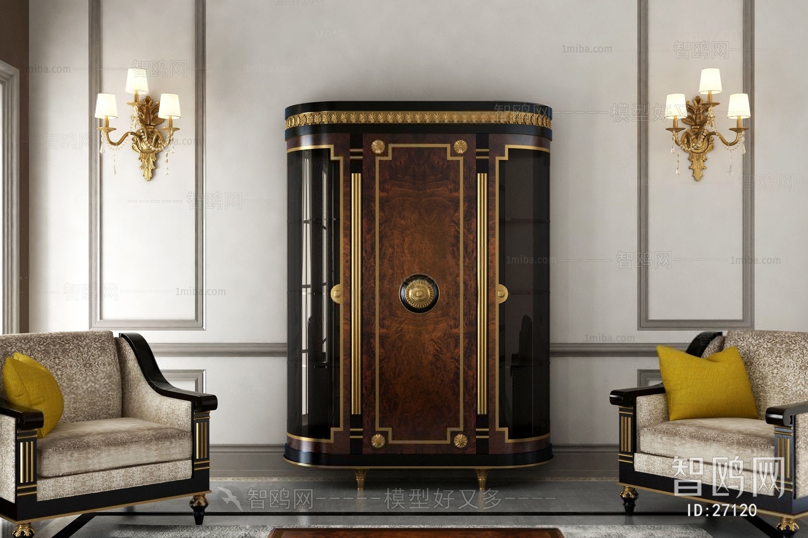 European Style New Classical Style Side Cabinet/Entrance Cabinet