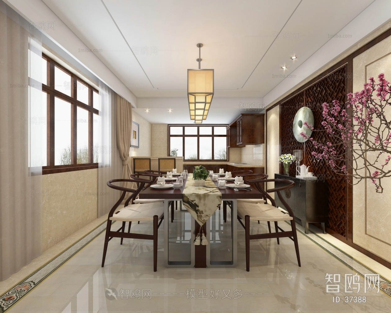 New Chinese Style Dining Room