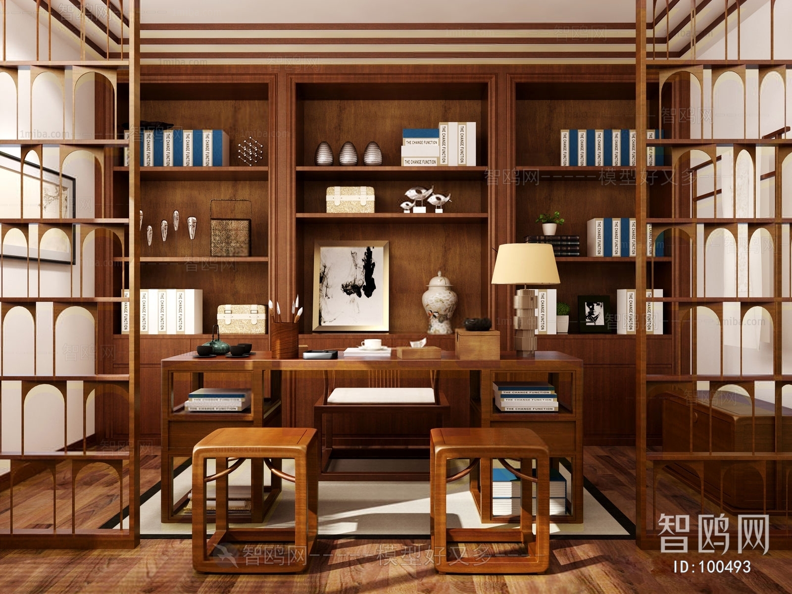 New Chinese Style Study Space