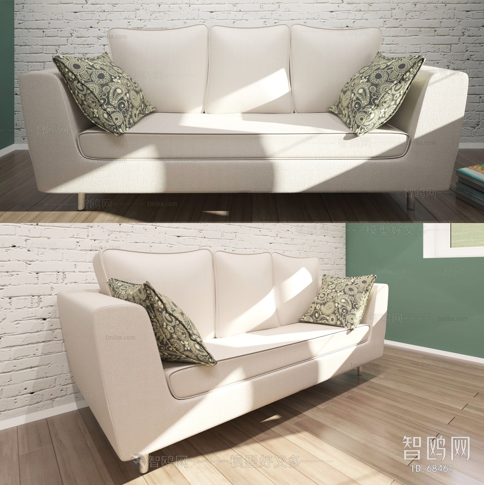 Modern Three-seat Sofa