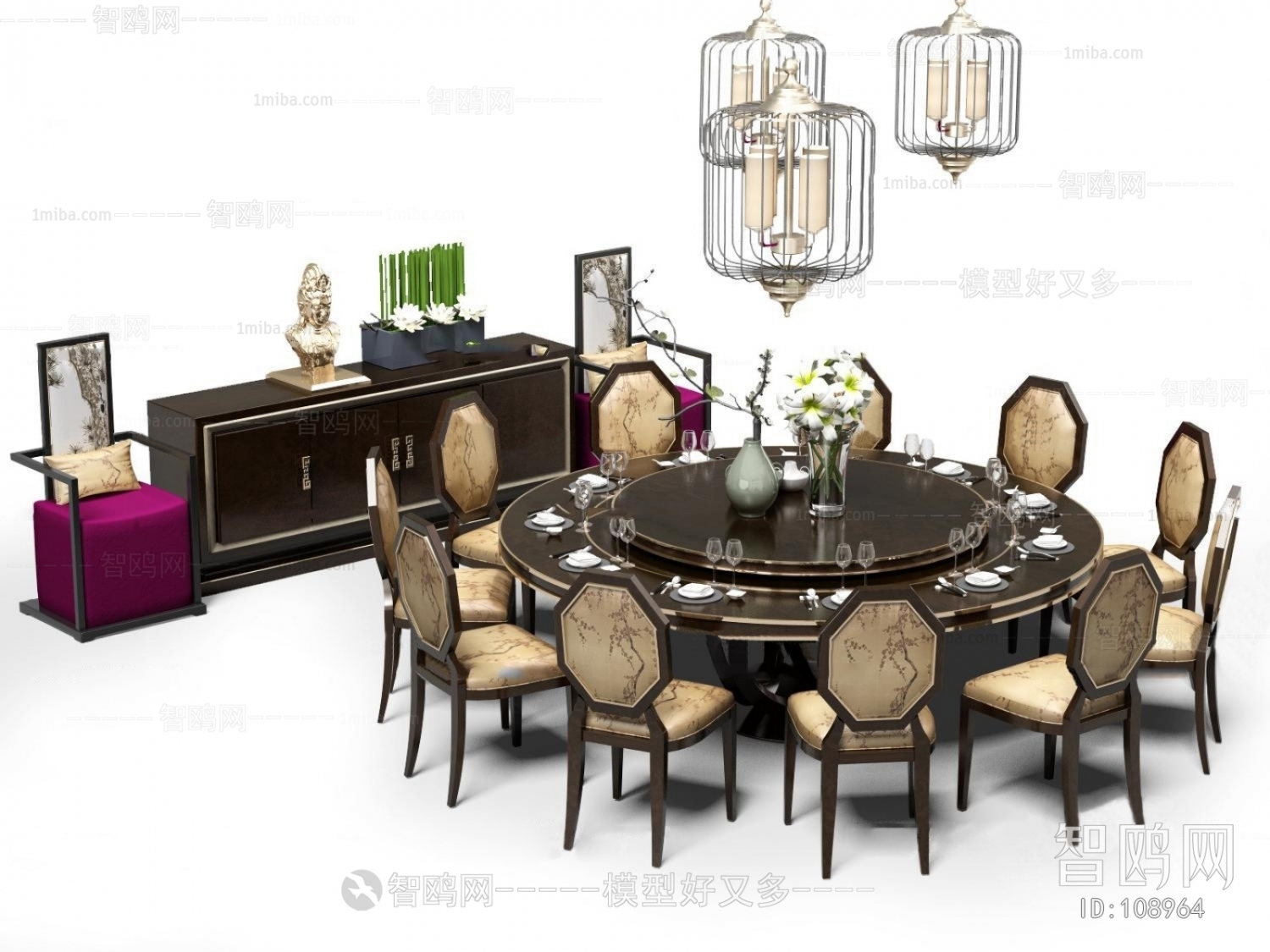 New Chinese Style Dining Table And Chairs