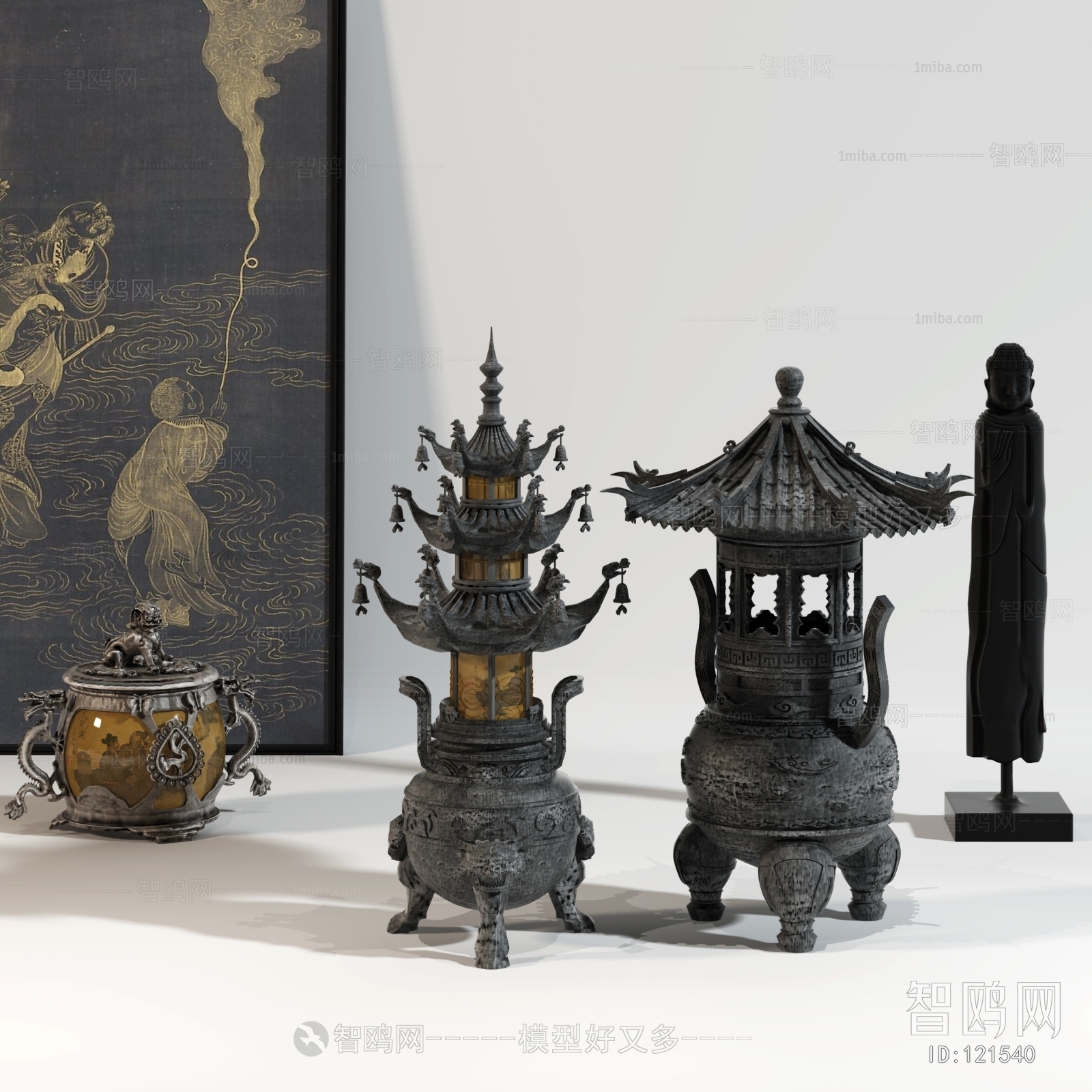 Chinese Style Decorative Set