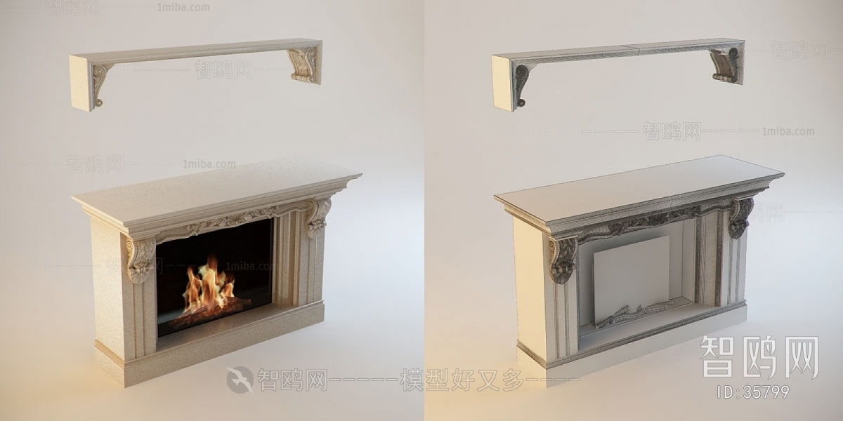 European Style Fireplace