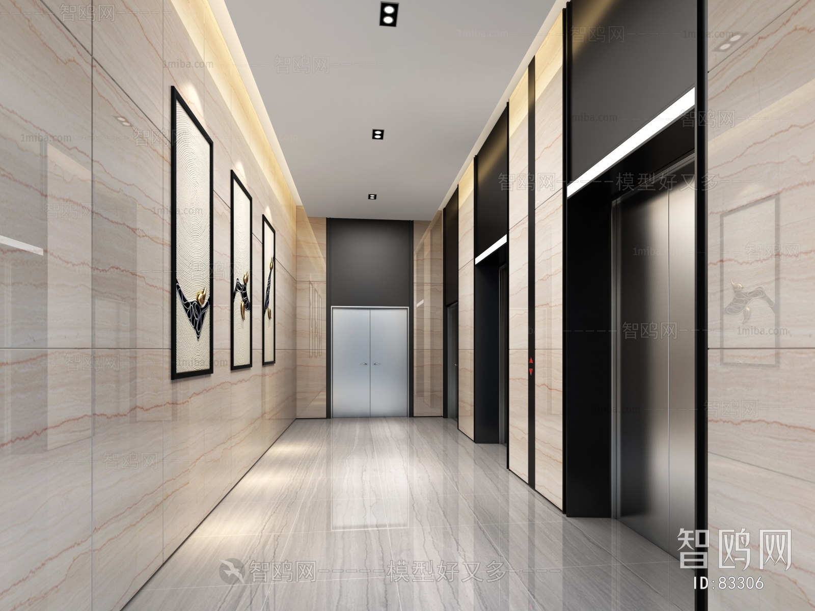 Modern Corridor/elevator Hall