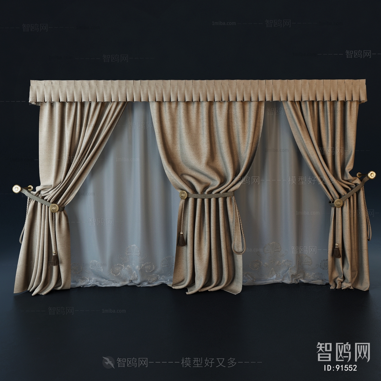 Simple European Style The Curtain