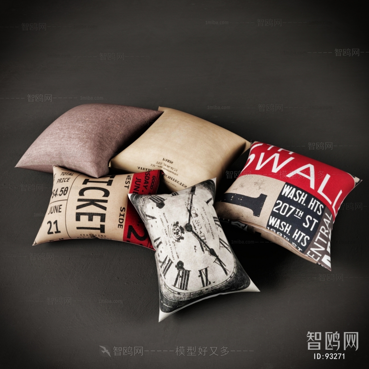 Modern Industrial Style Pillow