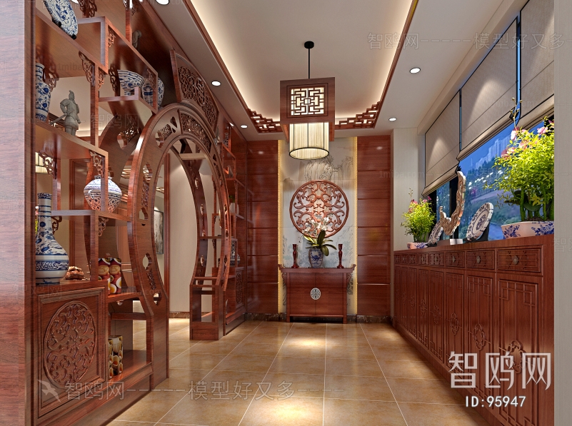 Chinese Style Hallway