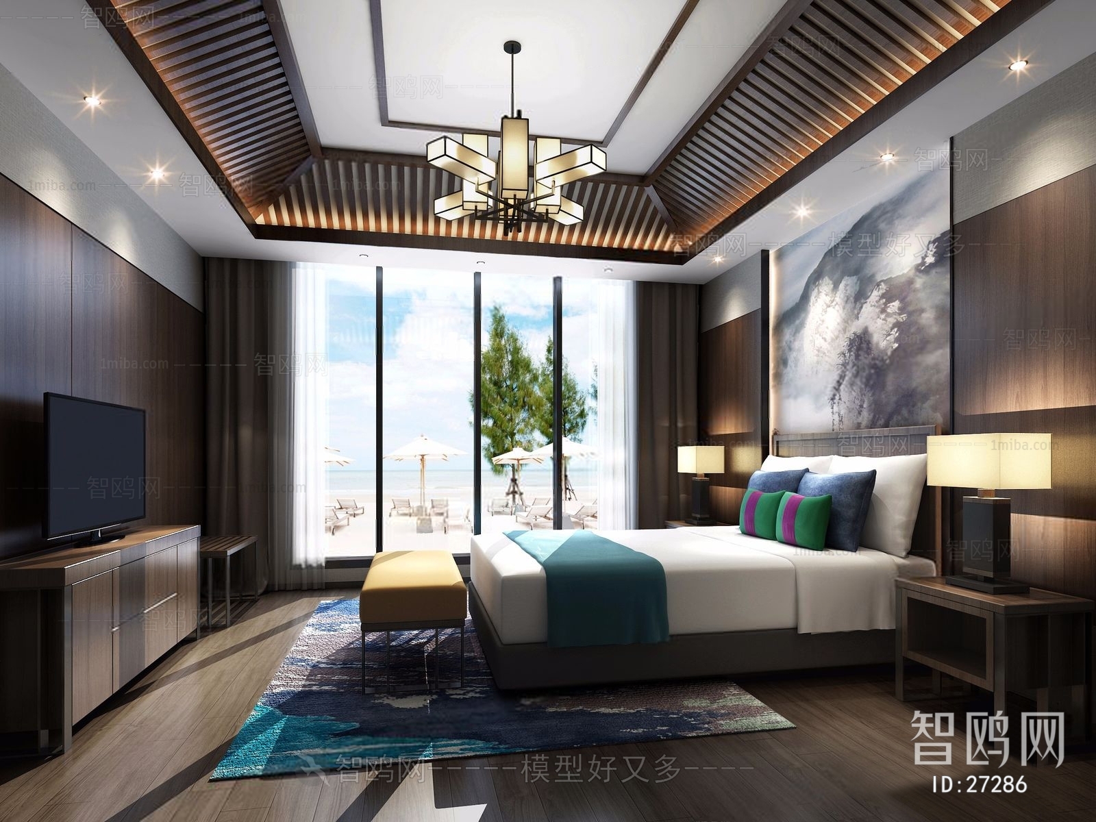 New Chinese Style Guest Room