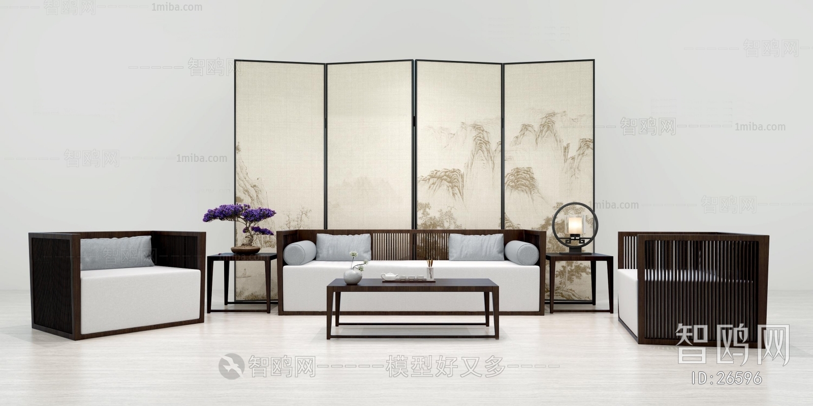 New Chinese Style Sofa Combination