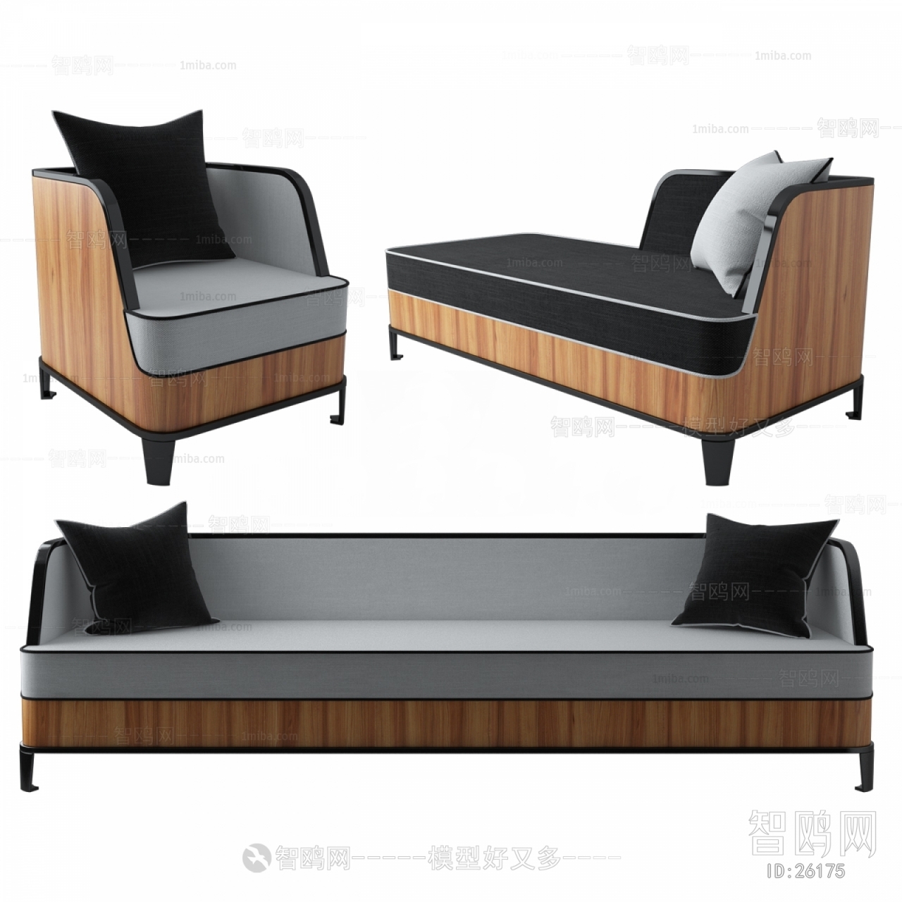 Modern Simple Style Multi Person Sofa