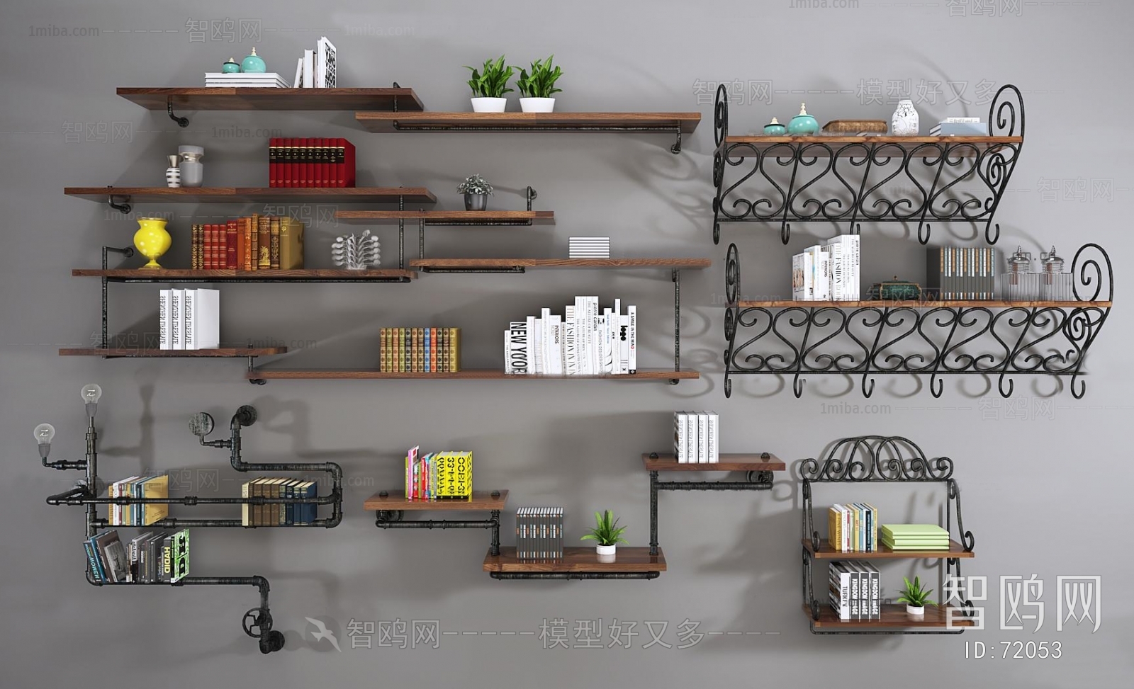 Industrial Style Bookshelf