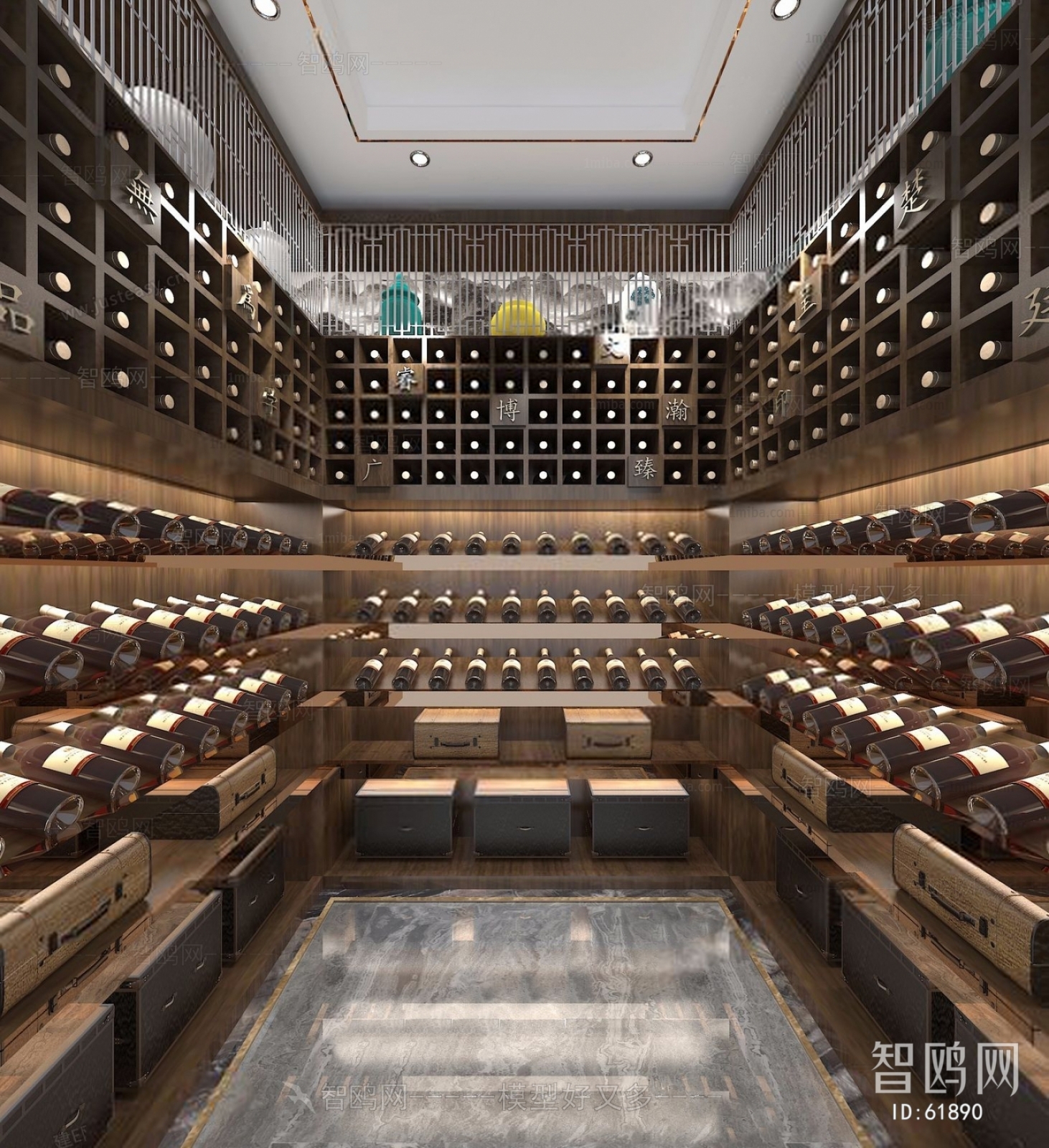 New Chinese Style Wine Cellar/Wine Tasting Room