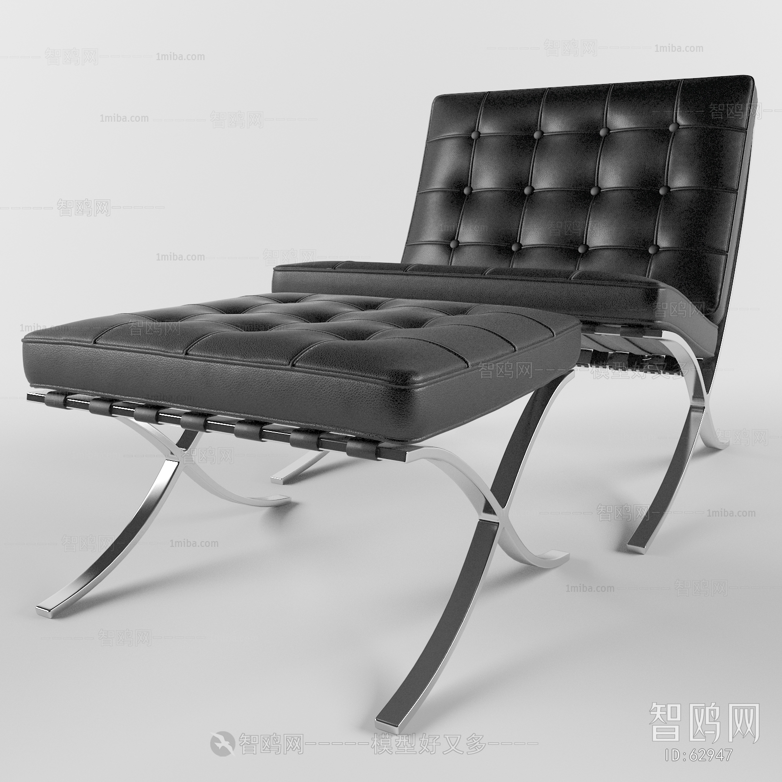 现代休闲椅脚凳