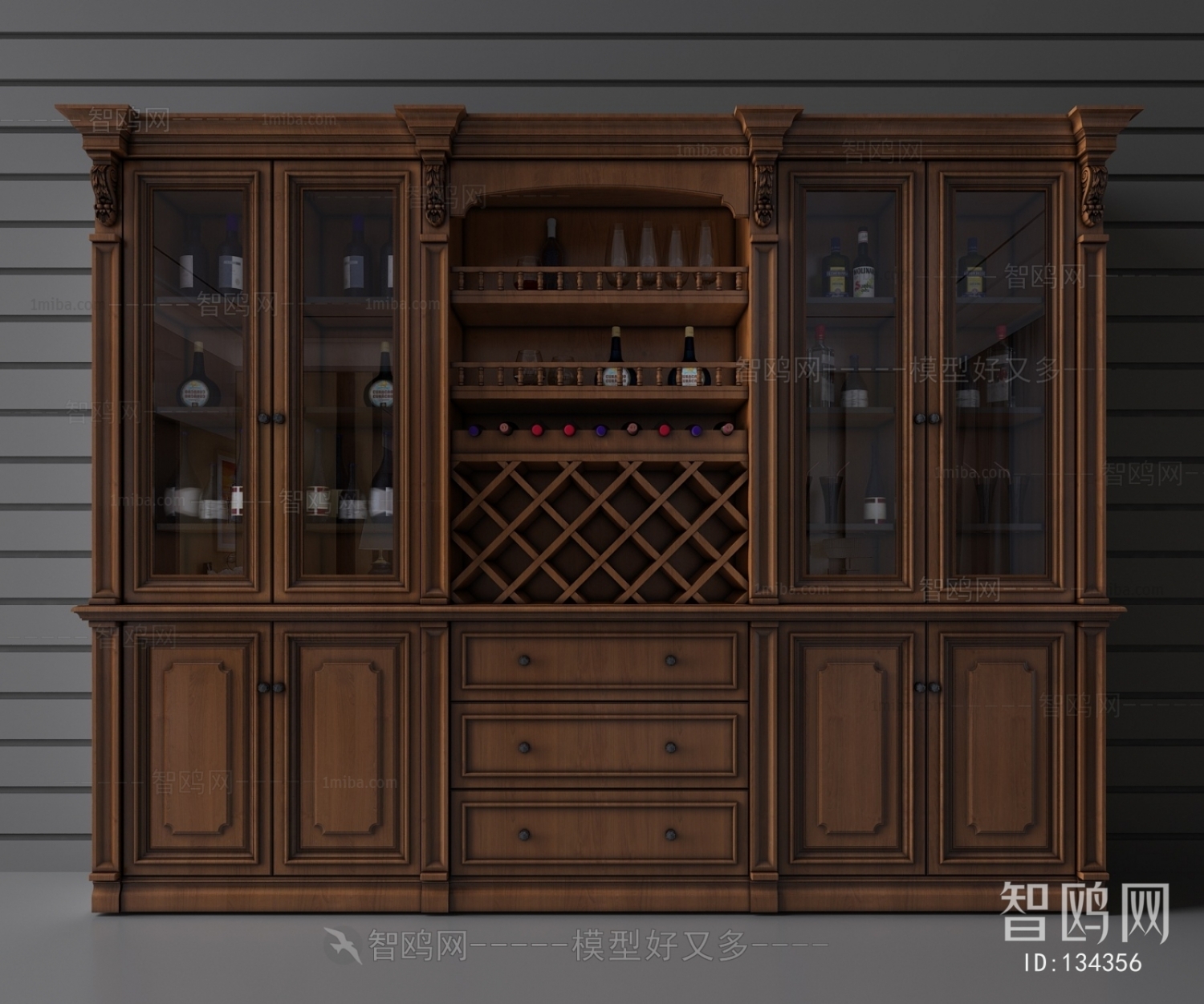 American Style Wine Cabinet