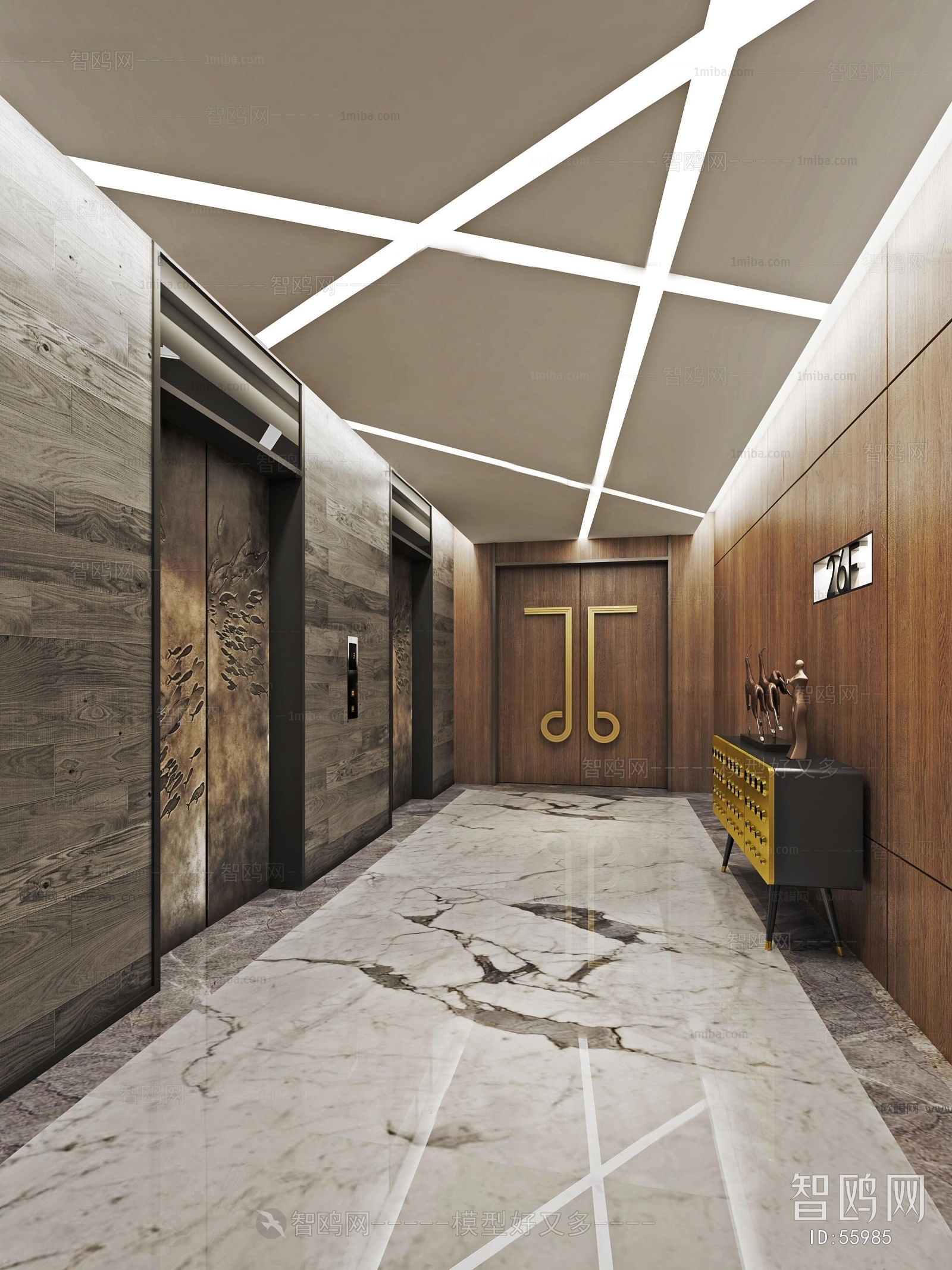 Modern Corridor Elevator Hall