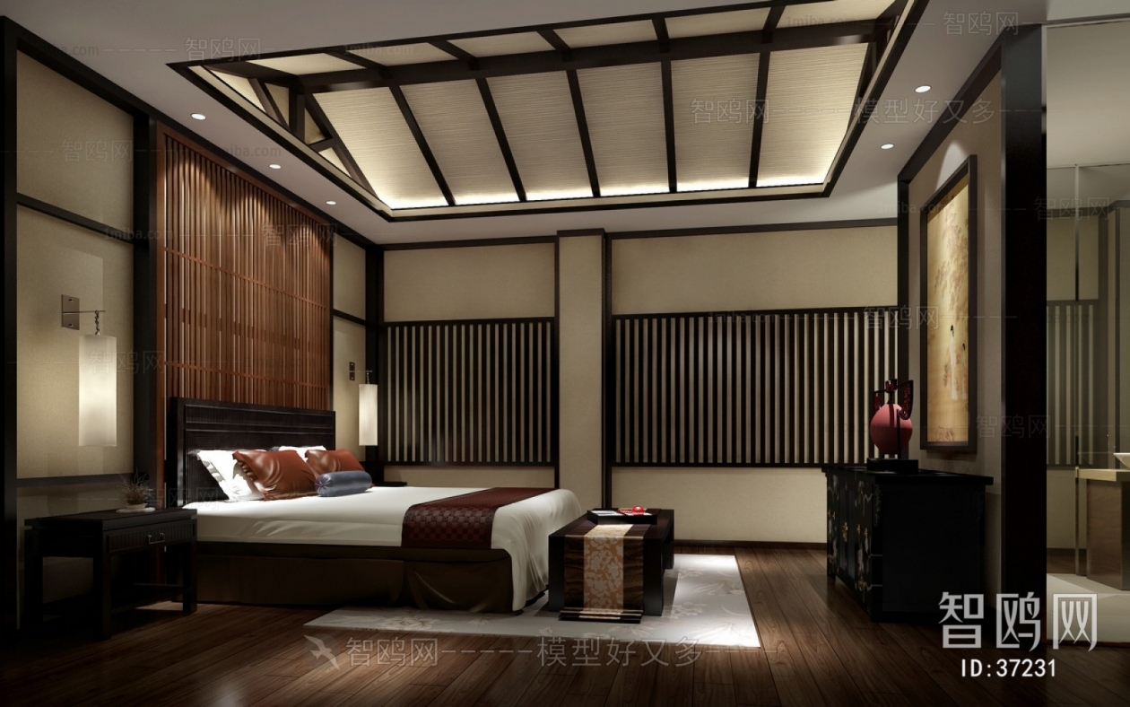 New Chinese Style Bedroom