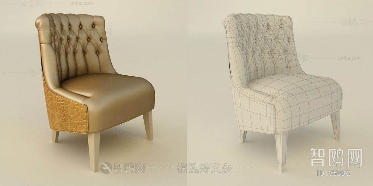 Modern Simple European Style Single Chair