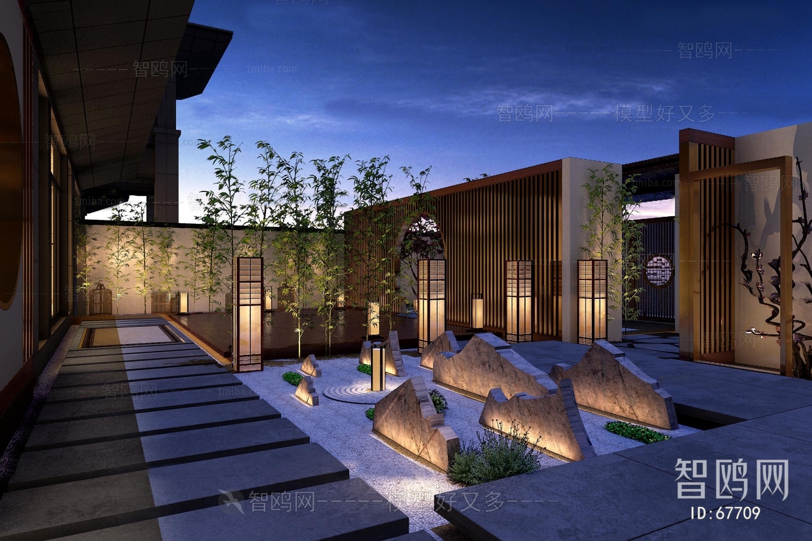 New Chinese Style Courtyard/landscape