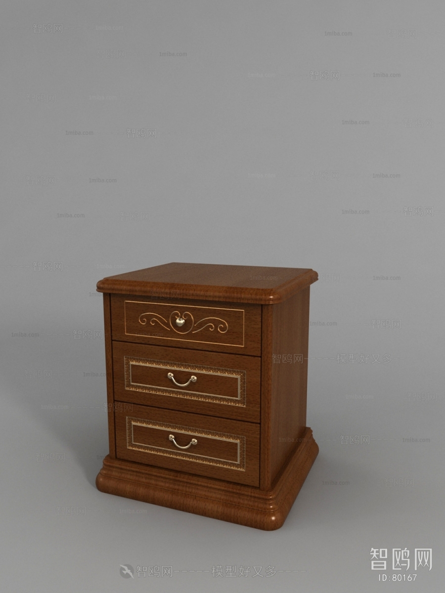 European Style Bedside Cupboard