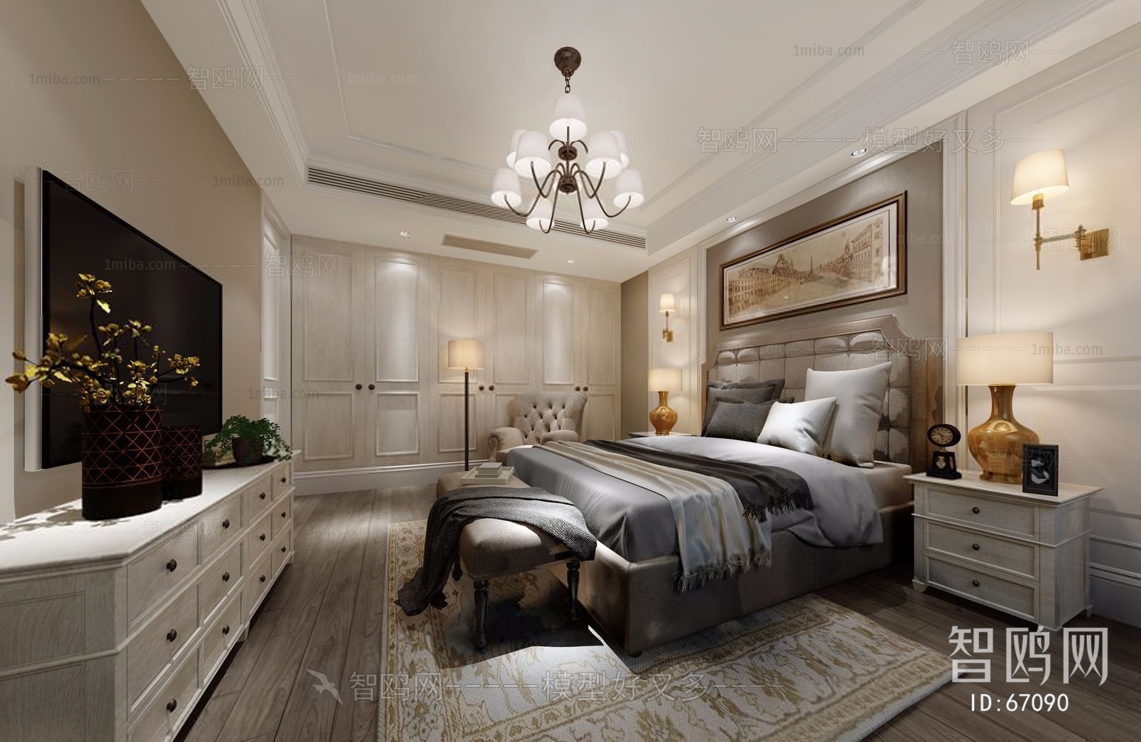 American Style Bedroom