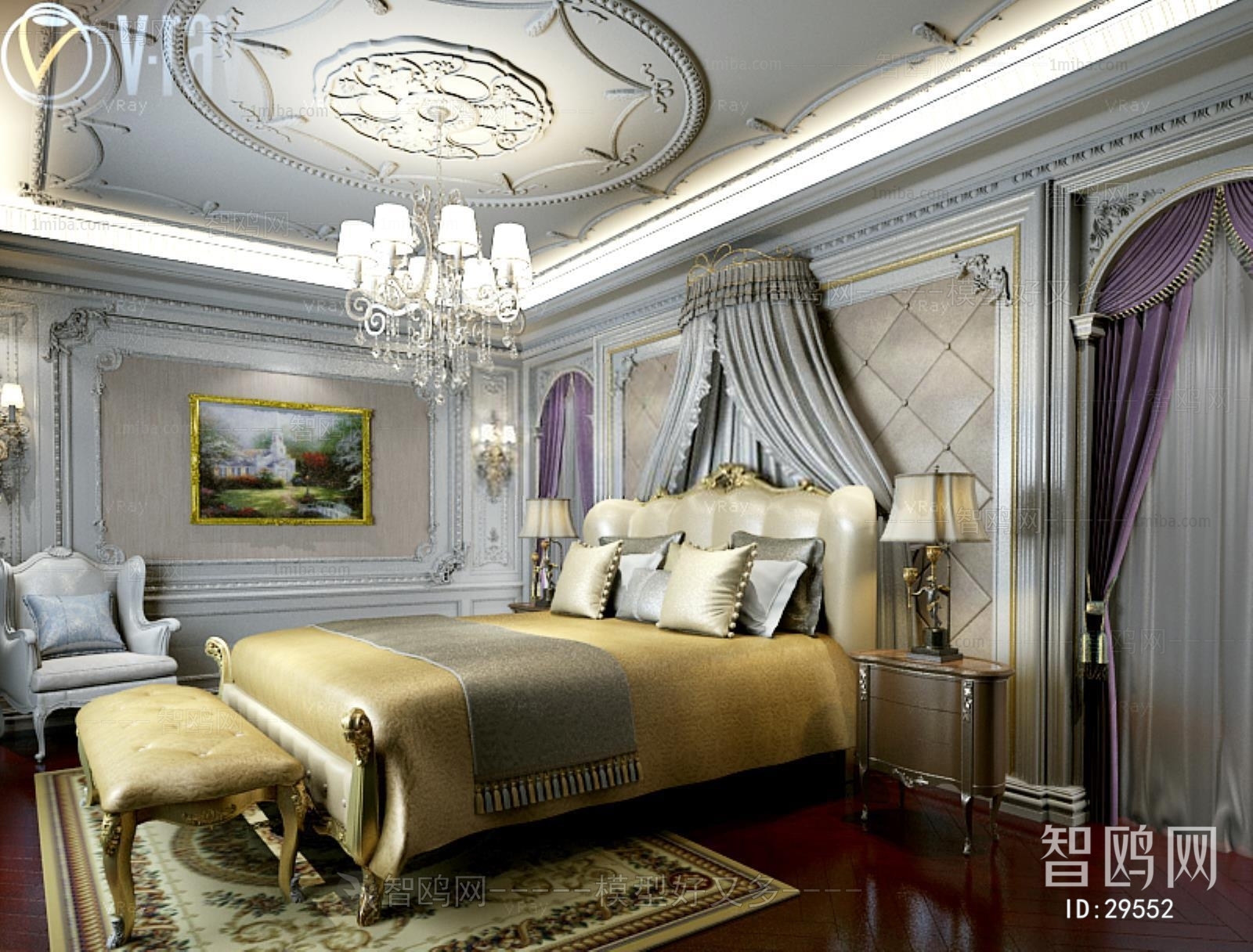 European Style French Style Bedroom